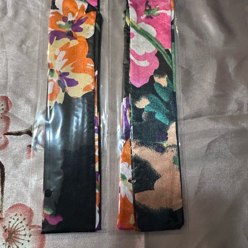 Floral Print twilly scarf set